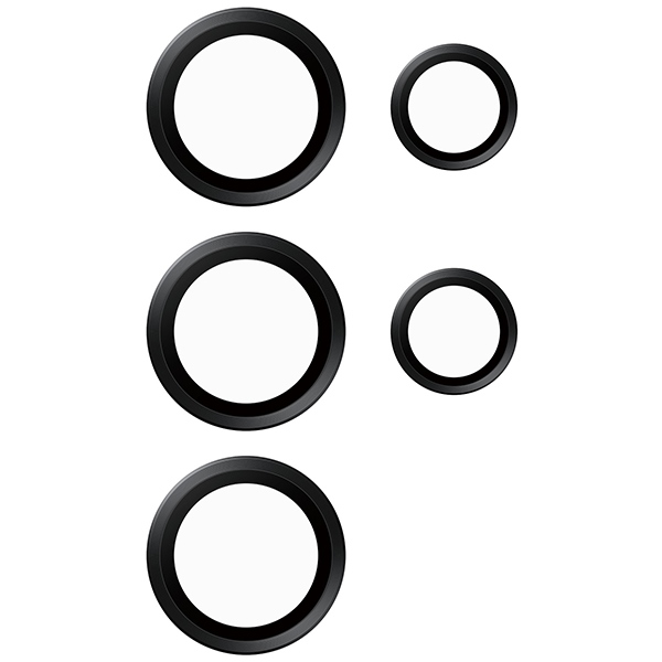 PanzerGlass aproces Camera Protection priekš Samsung Galaxy S24 Ultra - ar melnu rāmi | Hoops for with Black Frame