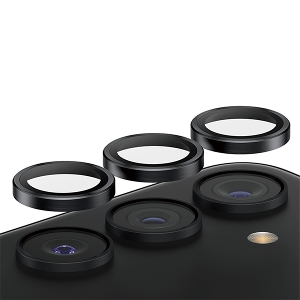 PanzerGlass Hoops Camera Protection priekš Samsung Galaxy S24 / S23 S23+ - ar melnu ietvaru | for with black frame