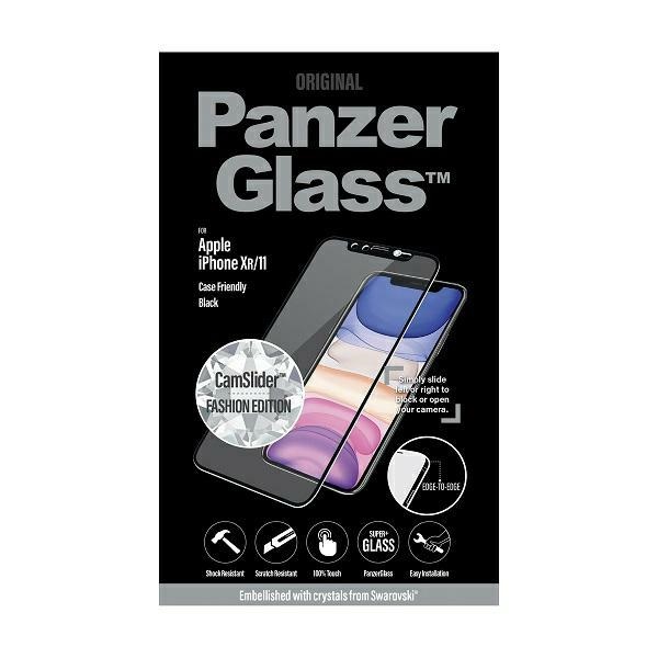 Panzerglass iPhone XR / 11 aizsargstikls E2E Super+ ar Swarovski CamSlider
