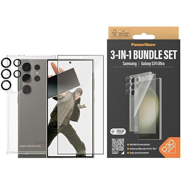 PanzerGlass Samsung Galaxy S24 Ultra aizsardzības komplekts 3-in-1