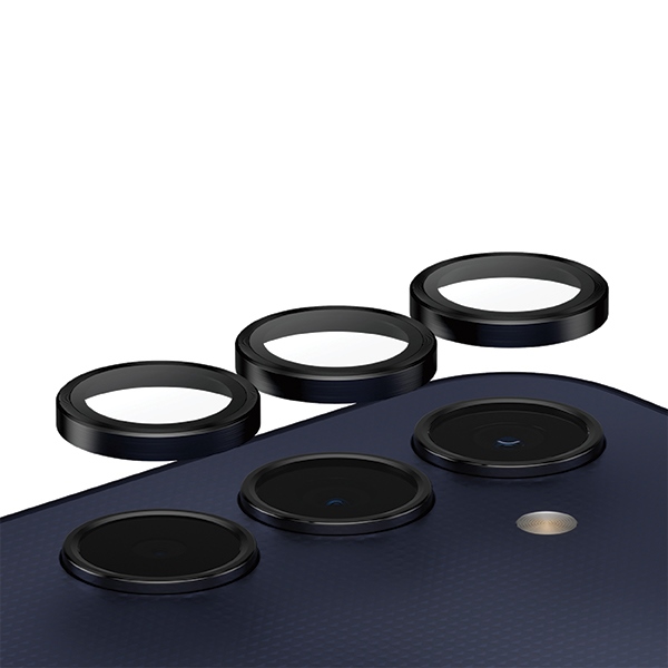 PanzerGlass aproces Camera Protection priekš Samsung Galaxy A25 5G - ar melnu rāmi | Hoops for with Black Frame