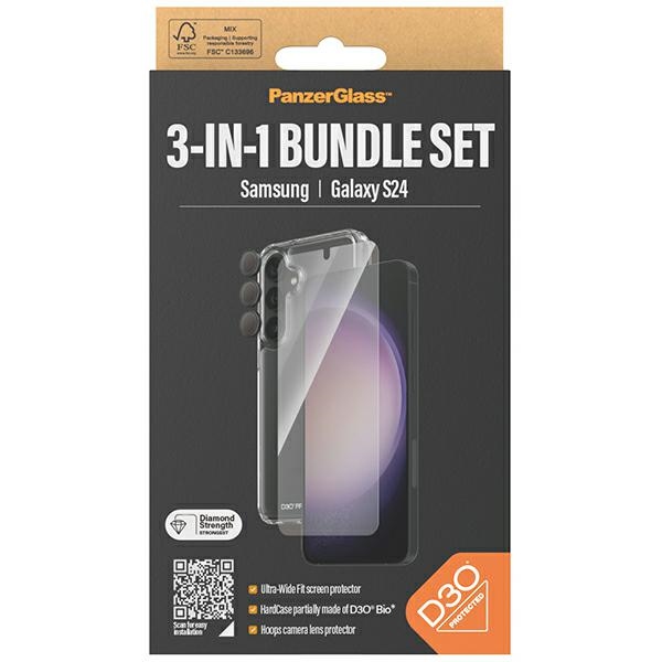 PanzerGlass Samsung Galaxy S24 aizsardzības komplekts 3in1