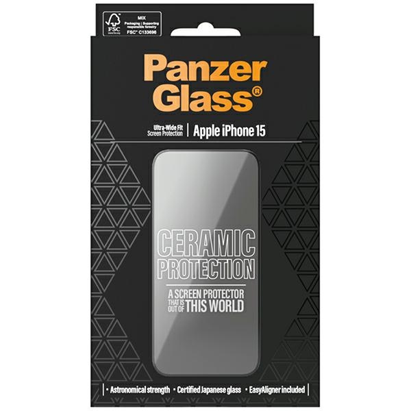PanzerGlass Ceramic Protection ekrāna aizsargstikls iPhone 15