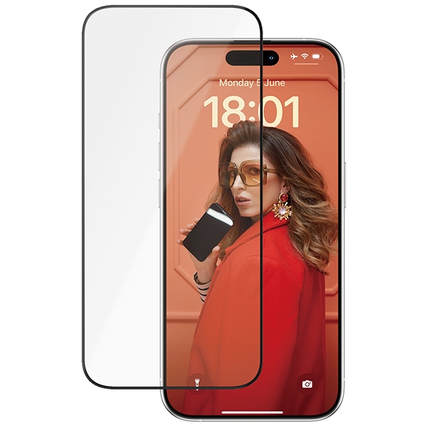 PanzerGlass Ceramic Aizsargstikls iPhone 15 Pro ar pozicionēšanas ierīci | Protection glass for with positioner