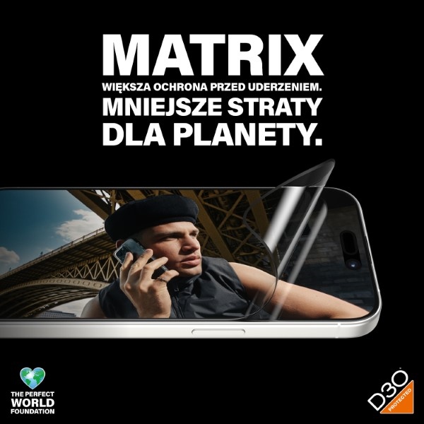 PanzerGlass Matrix Ultra-Wide-Fit hibrīds stikls iPhone 15 Pro ar pozicionēšanas ierīci | hybrid glass for with...