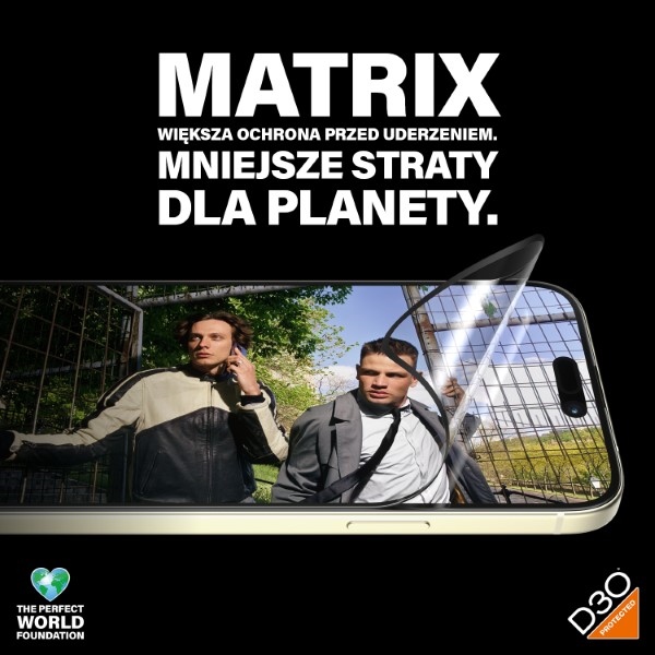 PanzerGlass Matrix Ultra-Wide-Fit hibrīds stikls iPhone 15 Plus ar pozicionētāju | hybrid glass for with positioner