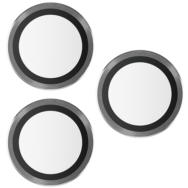 PanzerGlass Hoops kameras aizsardzība iPhone 15 Pro / Max - ar melnu rāmi | Camera Protection for with Black Frame