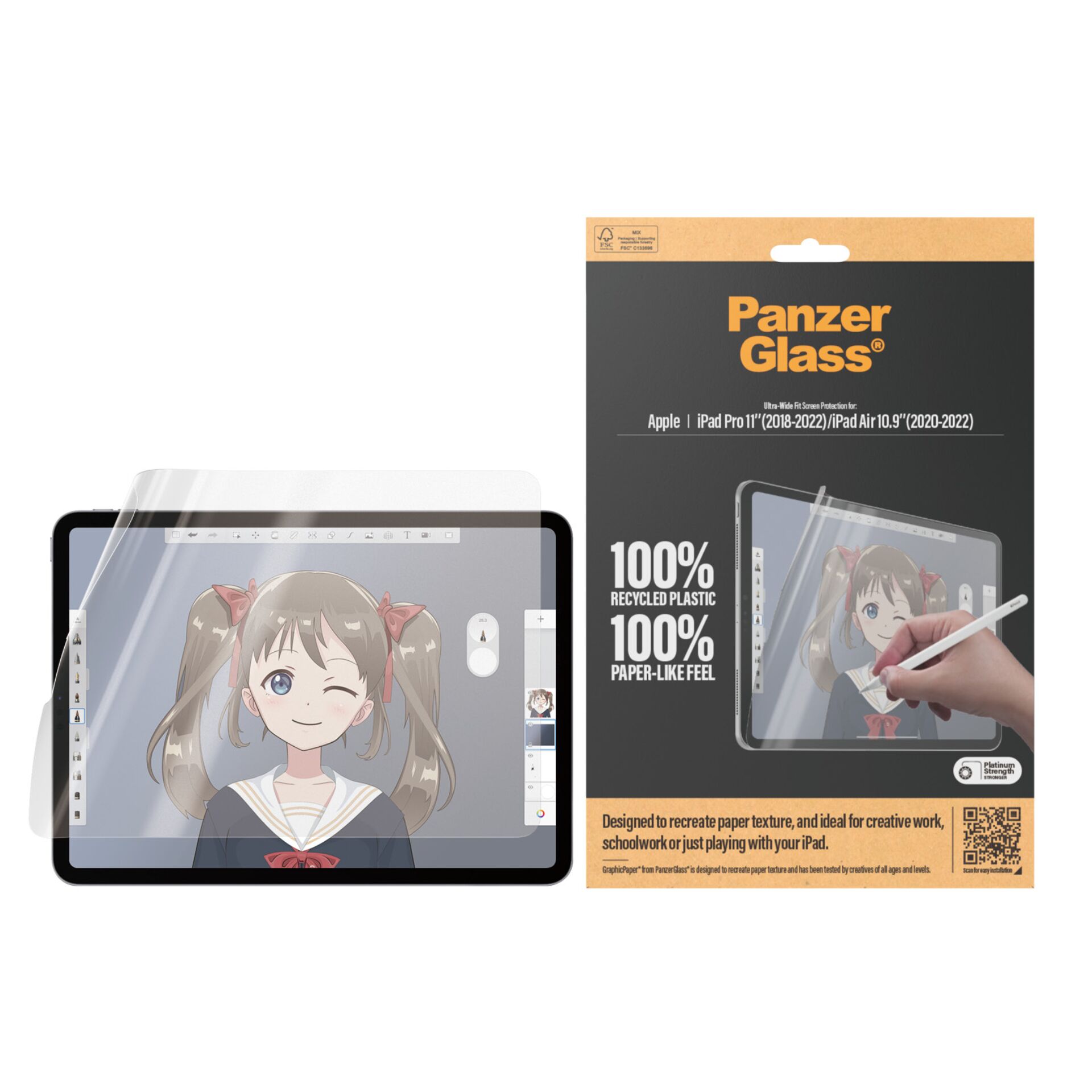 PanzerGlass GraphicPaper aizsargplēve iPad Pro 11\" / Air 10.9\"