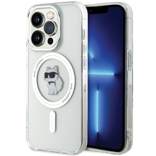 Karl Lagerfeld iPhone 13 Pro Max vāciņš IML Choupette MagSafe, caurspīdīgs