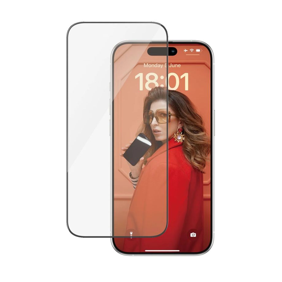 PanzerGlass Ultra-Wide Fit aizsargstikls iPhone 15 Pro ar pozicionētāju
