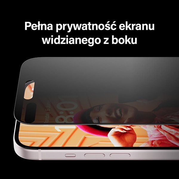 PanzerGlass Ultra-Wide Fit aizsargstikls ar aizsargstiklu un pozicionētāju iPhone 15 Plus tālrunim | Privacy...