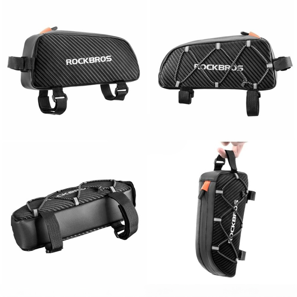 Rockbros 039BK velosipēda rāmja soma 1L, melna