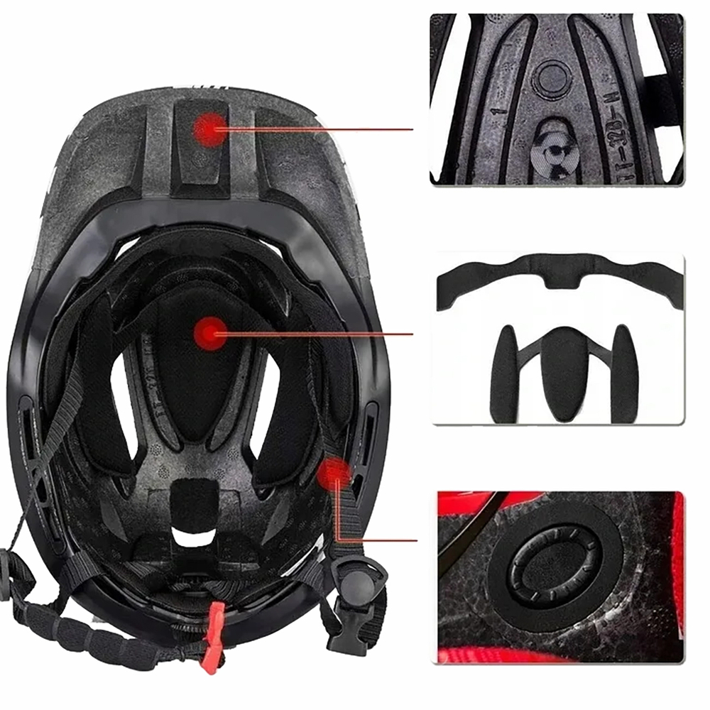 Rockbros TT-32SBPP-S bērnu velo ķivere ar noņemamu zoda aizsargu, S, violeti rozā