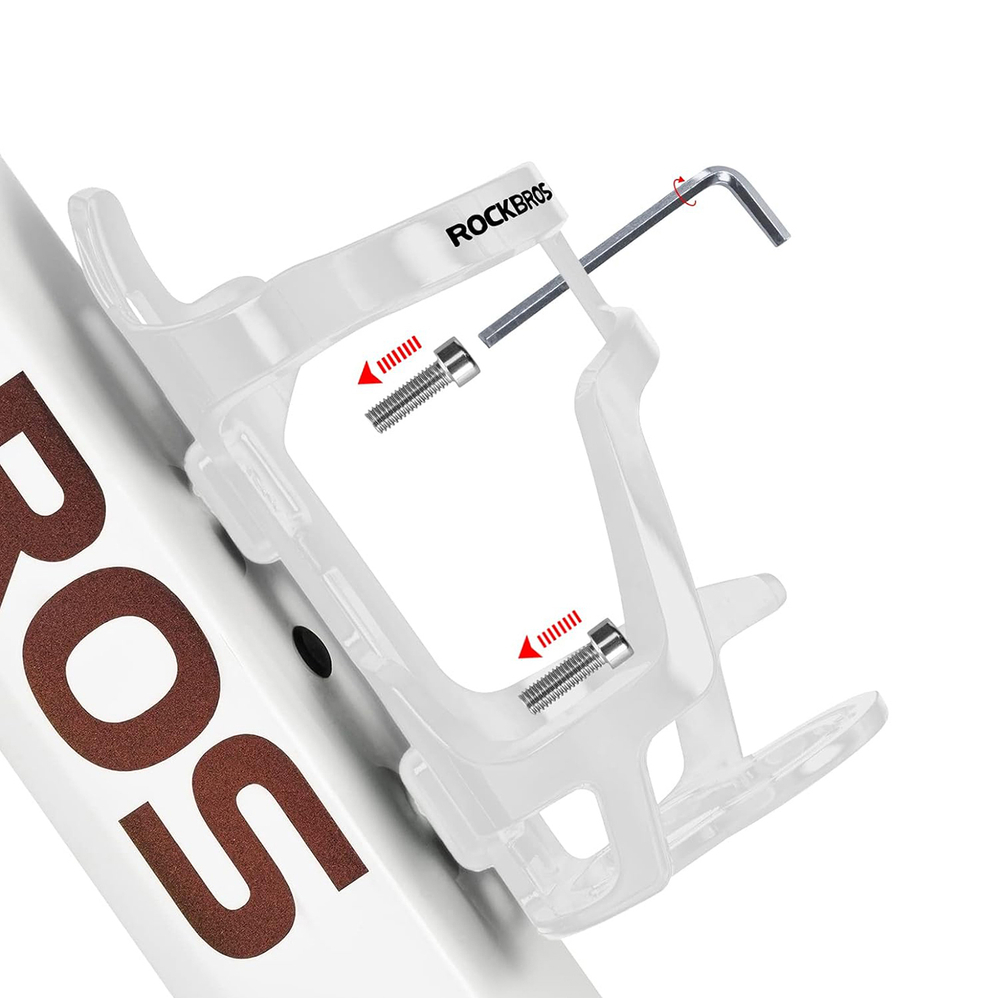 Rockbros velosipēda pudeļu turētājs 31210012002, balts