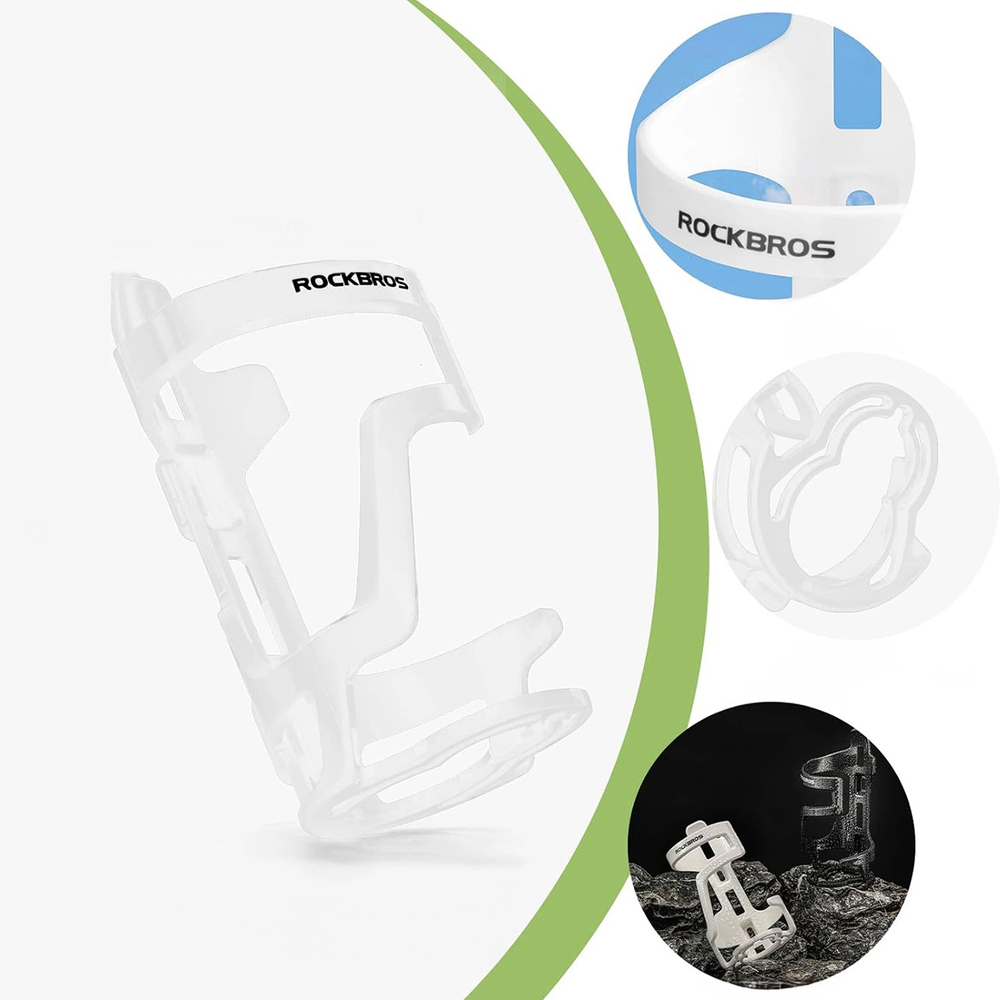 Rockbros velosipēda pudeļu turētājs 31210012002, balts