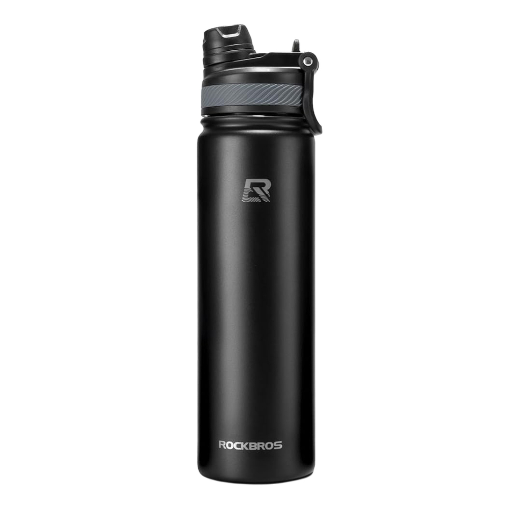Rockbros termiskā velo pudele 650 ml, melna