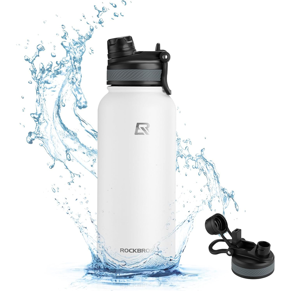 Rockbros termiskā velo pudele 550 ml, balta