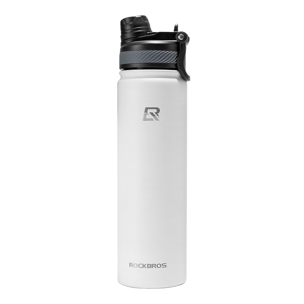 Rockbros termiskā velo pudele 650 ml, balta