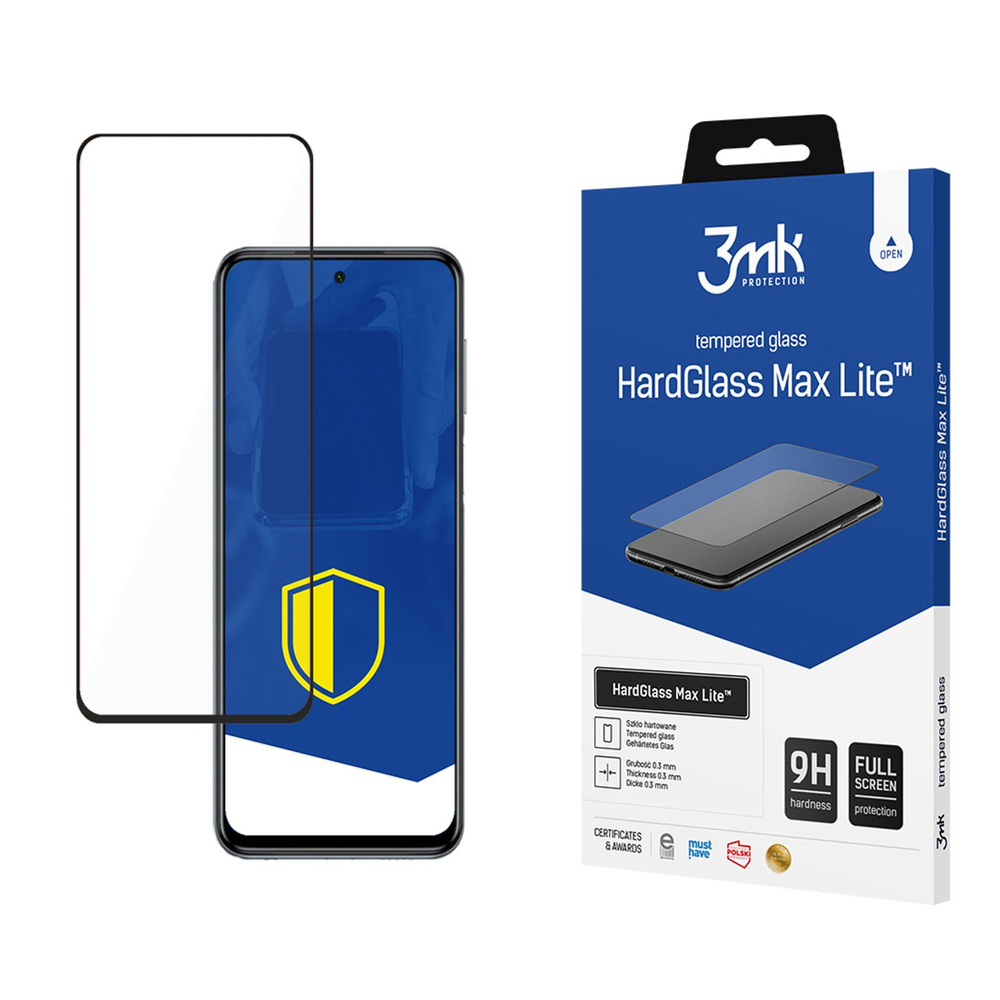 3Mk HardGlass Max Lite™ aizsargstikls Xiaomi Redmi Note 9 Pro Max