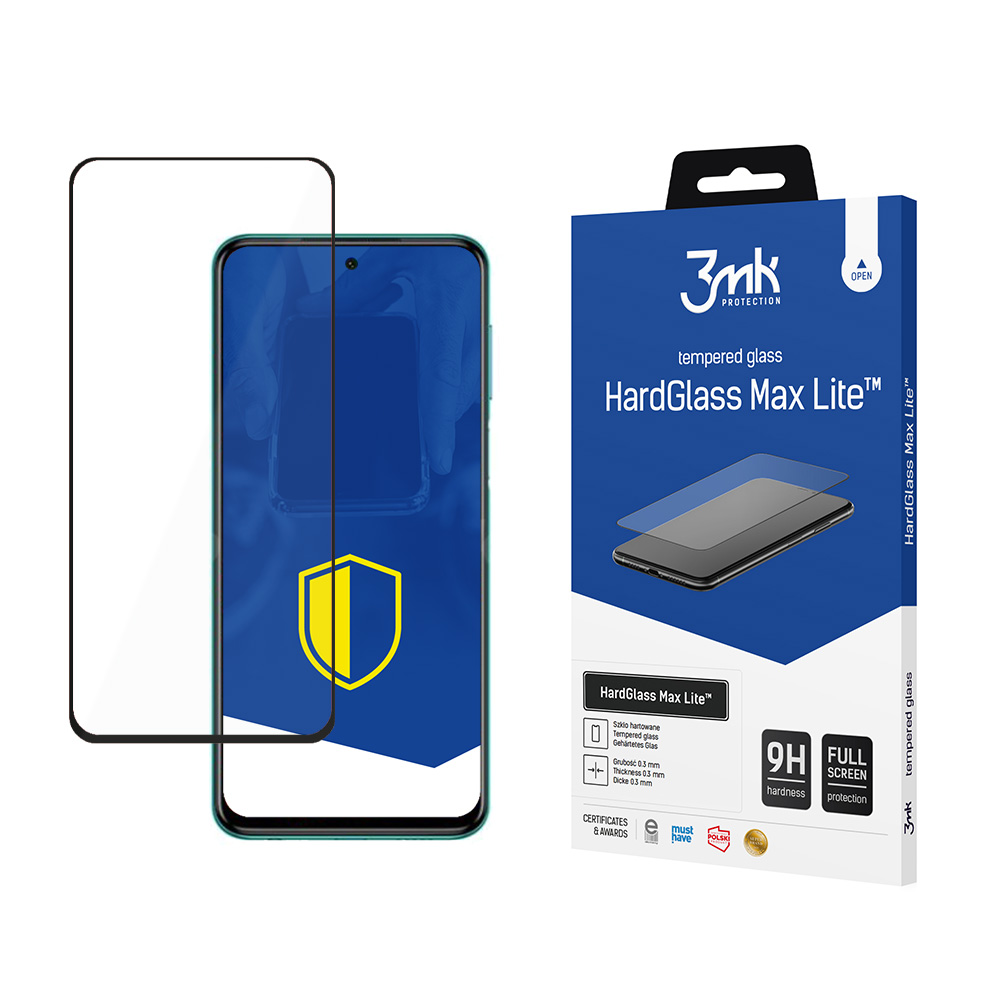 3mk HardGlass Max Lite™ aizsargstikls Xiaomi Redmi Note 9S