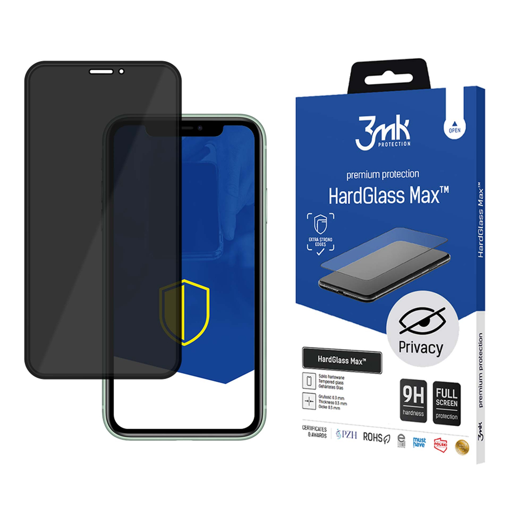 3mk HardGlass Max Privacy aizsargstikls iPhone 11
