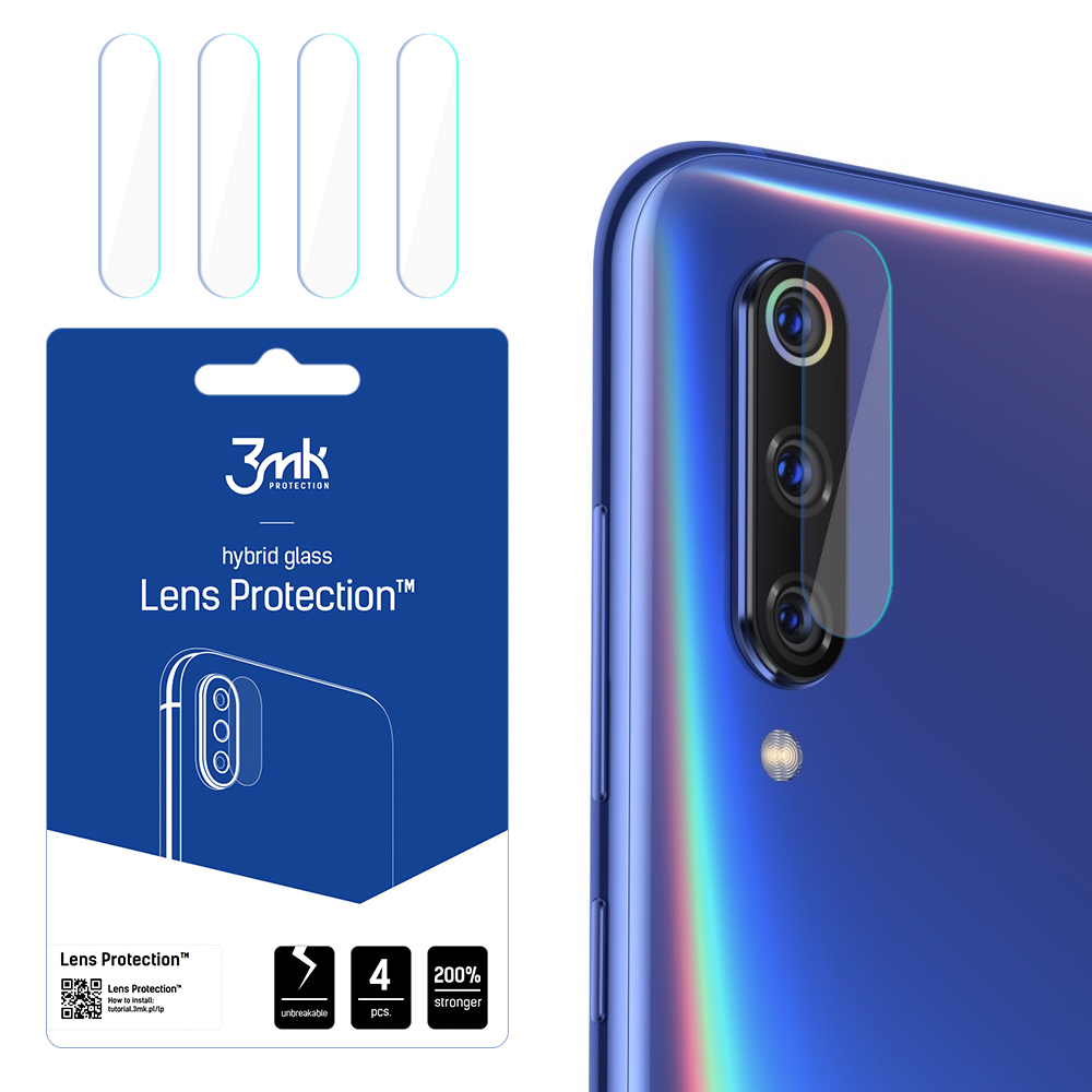 Xiaomi Mi 9T Aizmugurējās Kameras Aizsargstikls, 4 gab. | 3MK Lens Protection Back Camera Tempered Glass Protector