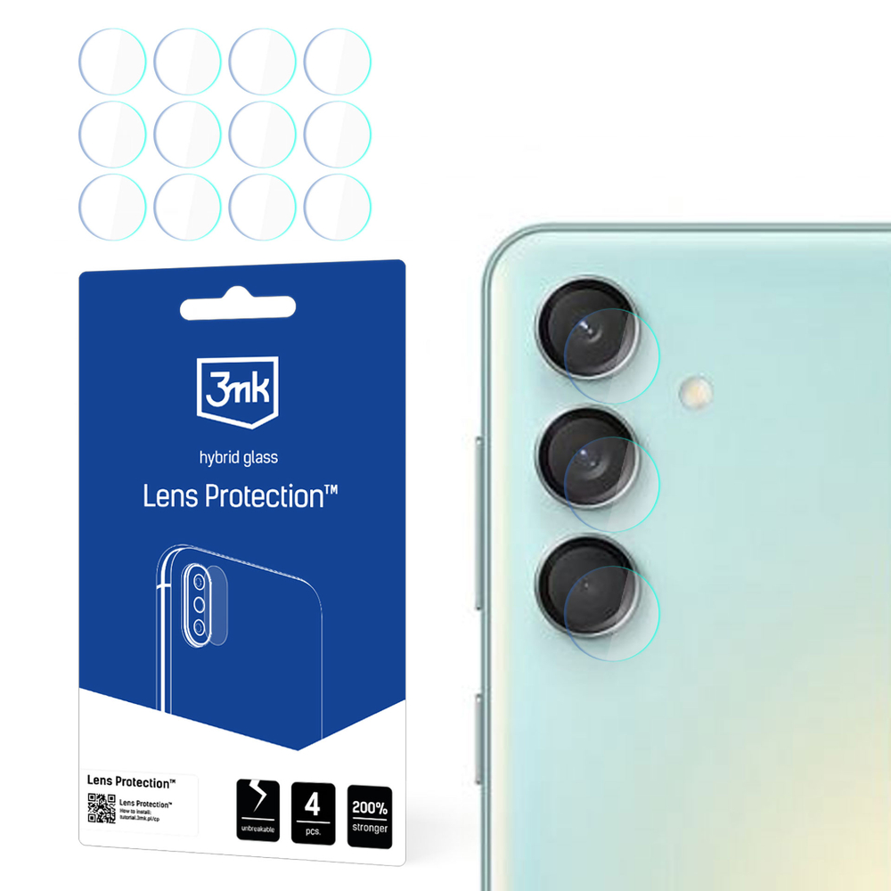 Xiaomi Redmi Note 13 Pro+ Plus Aizmugurējās Kameras Aizsargstikls, 4 gab. | 3MK Lens Protection Back Camera Tempered...