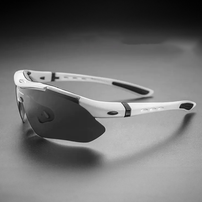 Rockbros 10002 polarizētās velo brilles, baltas