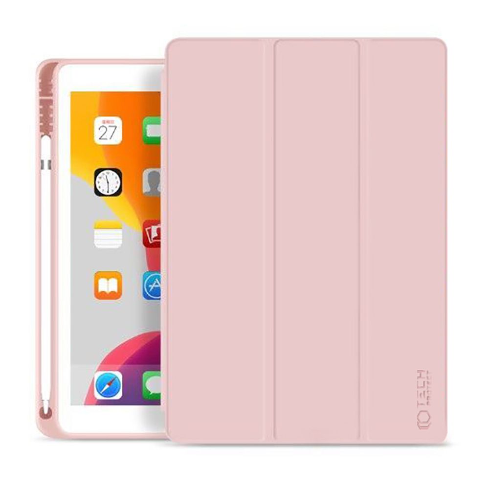 Tech-Protect SC Pen atverams vāciņš maciņš iPad 10.2 (2019-2021), rozā