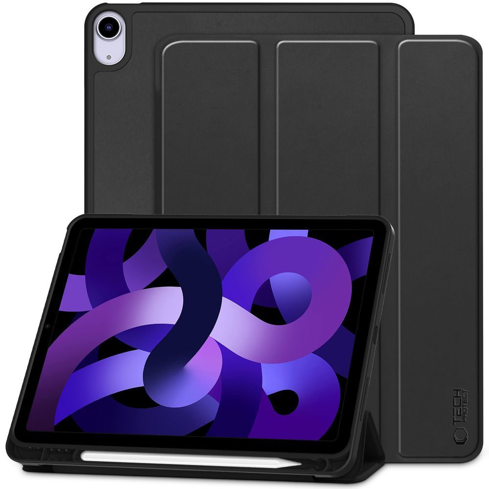 Tech-Protect iPad Air 10.9" (2020-2022) / 11" (2024) vāciņš SC Pen, melns