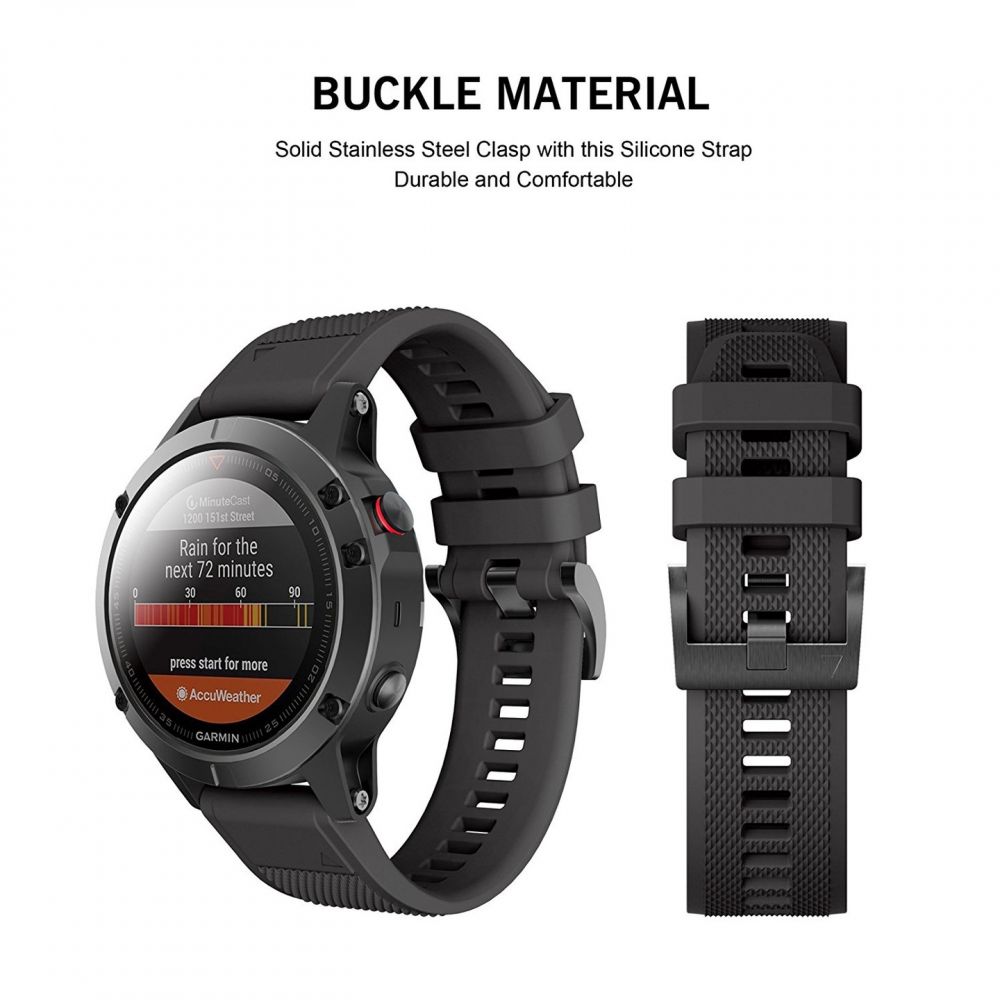 Tech-Protect siksniņa Garmin Fenix 5 / 6 / 6 Pro / 7, melna