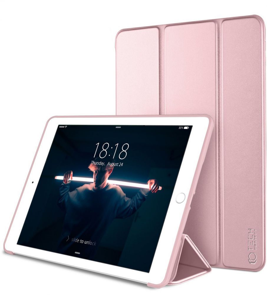 Tech-Protect SmartCase iPad 9.7'' (2017/2018) atverams vāciņš, rozā
