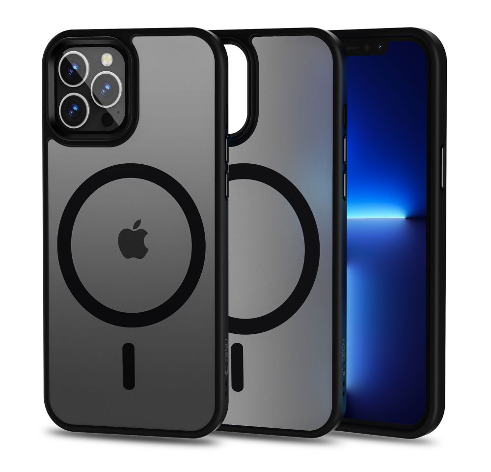 Tech-Protect iPhone 12 / 12 Pro vāciņš MagMat MagSafe, melns