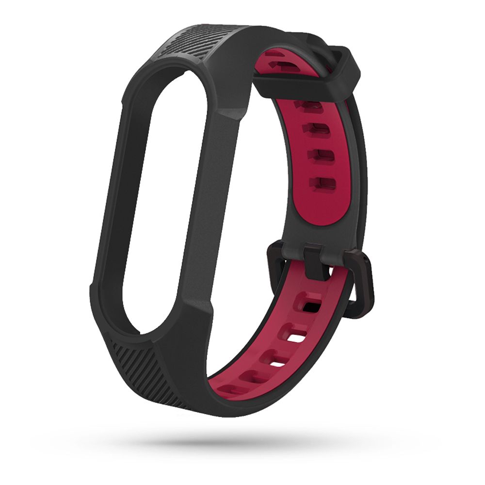 Tech-Protect Armor Strap siksniņa Xiaomi Mi Smart Band 5 / 6 / 6 NFC, melna/sarkana
