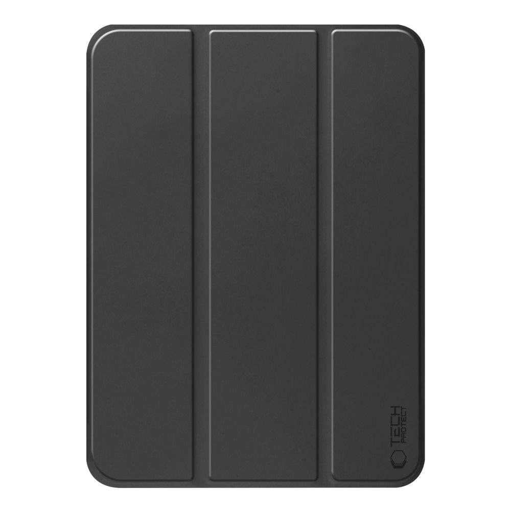 Tech-Protect iPad Air 10.9\" (2020-2022) / 11\" (2024) atverams vāciņš maciņš grāmatiņa SmartCase, melns