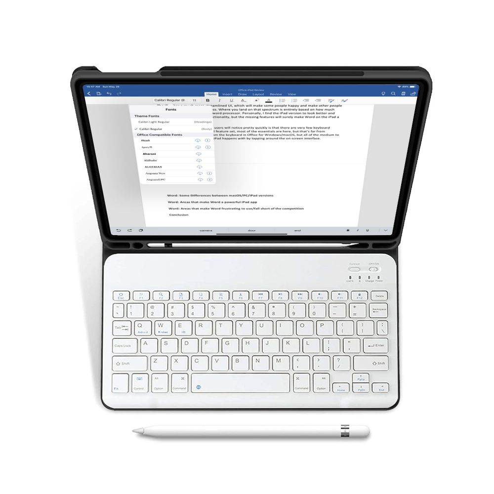 Apple iPad Air (2022) 10.9\'\' (A2589 A2591) 5th gen. Tech-Protect SC Pen Case Cover with Bluetooth Keyboard, Black |...