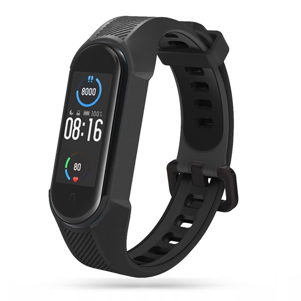Tech-Protect Armor Strap siksniņa Xiaomi Mi Smart Band 5 / 6 / 7 / NFC, melna
