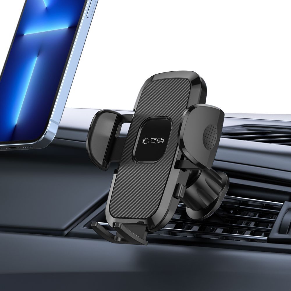 Tech-Protect V3 Auto Telefona Turētājs Ventilācijas Režģim, Melns