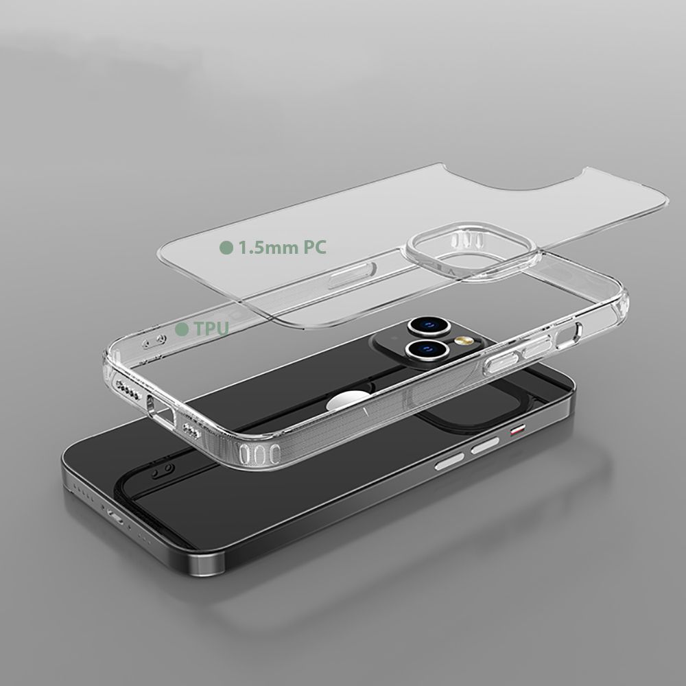 Tech-Protect FlexAir Hybrid vāciņš iPhone 13, Caurspīdīgs