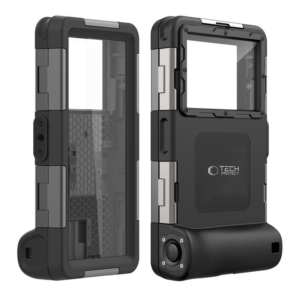 Tech-Protect ūdensizturīgs vāciņš viedtālruņiem 4.7-6.7\", IPX8, melns
