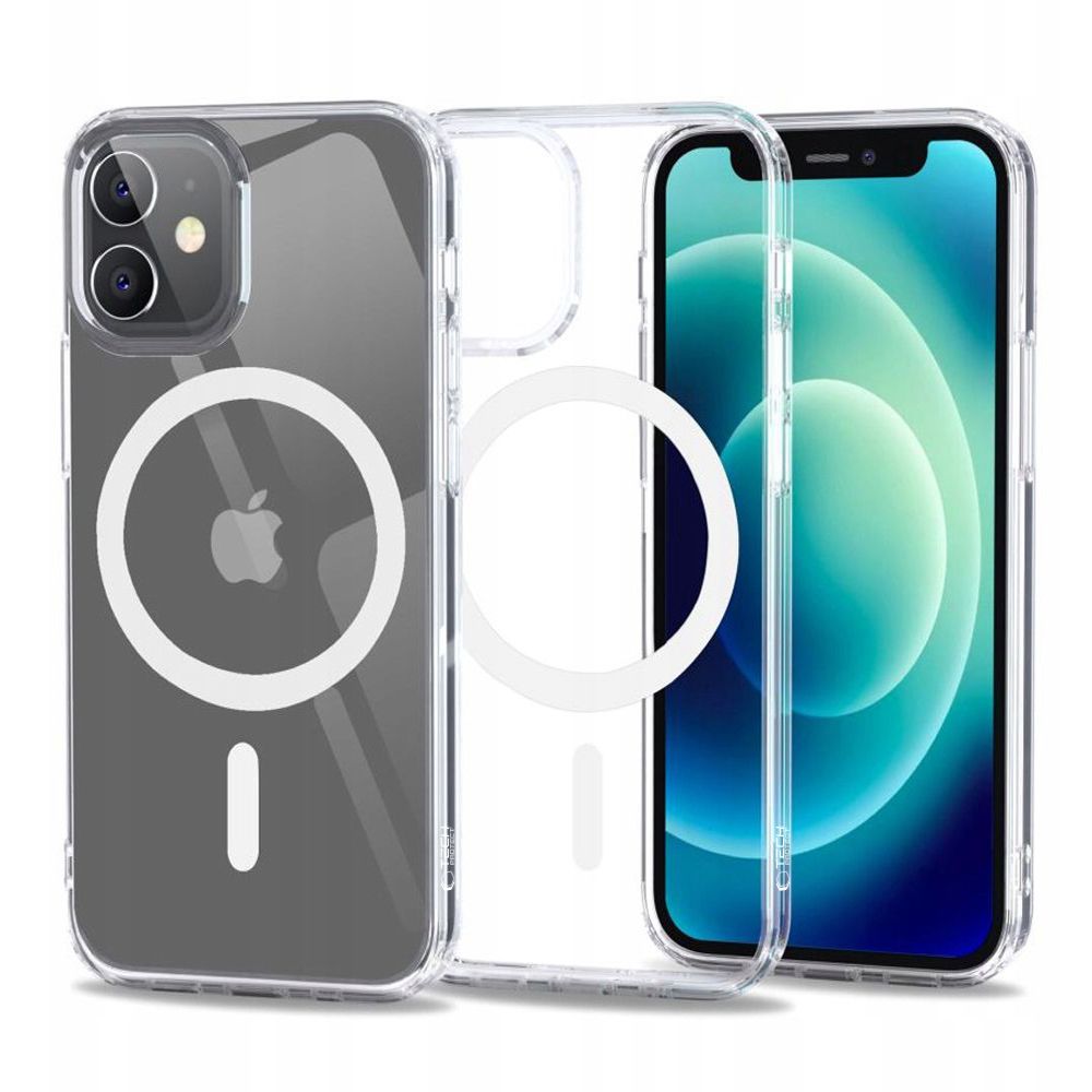 Tech-Protect iPhone 12 mini vāciņš FlexAir Hybrid MagSafe, caurspīdīgs