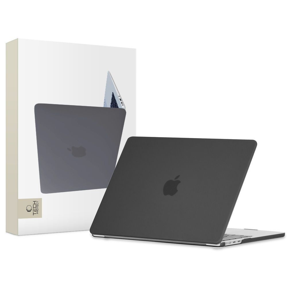 Tech-Protect SmartShell vāciņš MacBook Air 13" M2 / M3 (2022-2024), melns