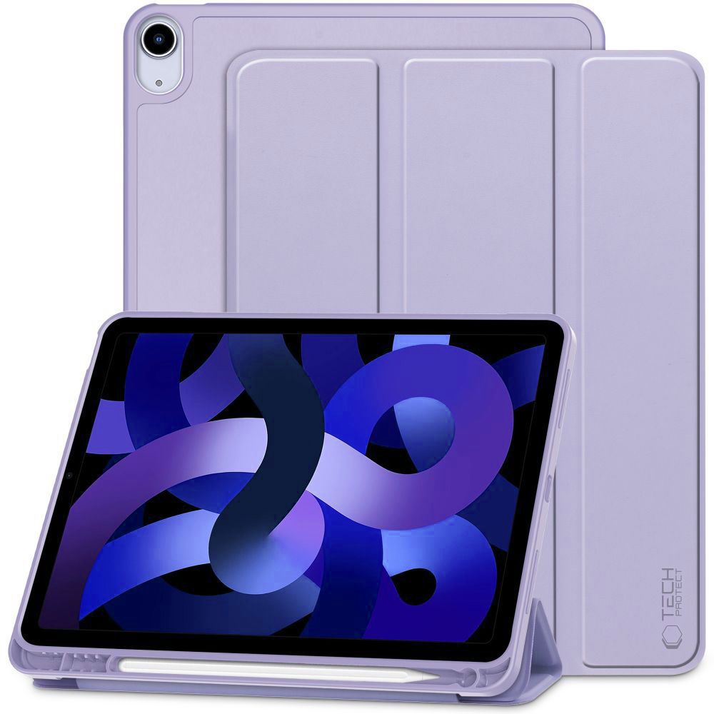Tech-Protect iPad Air 10.9 (2020-2022) / 11 (2024) vāciņš SmartCase Pen, violets