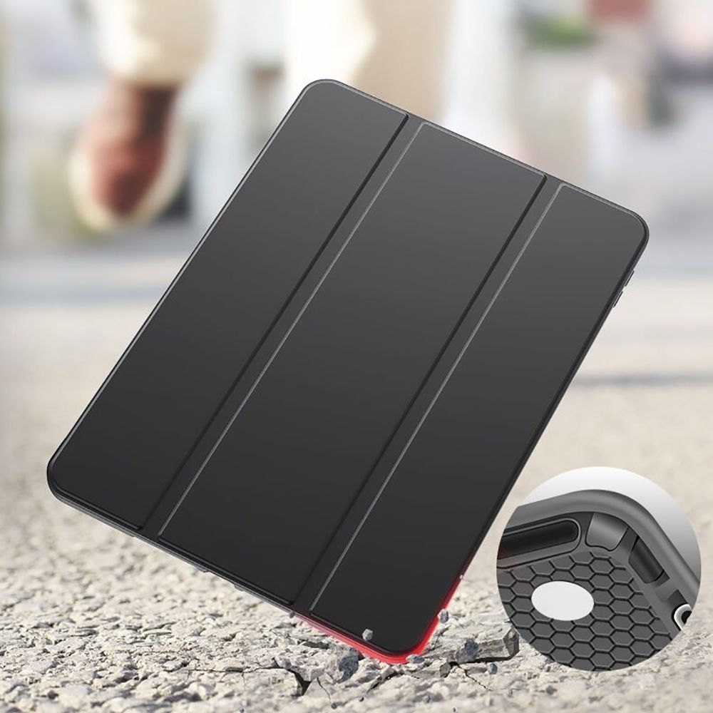 Tech-Protect iPad 10.9\" 2022 atverams vāciņš maciņš grāmatiņa SmartCase, melns