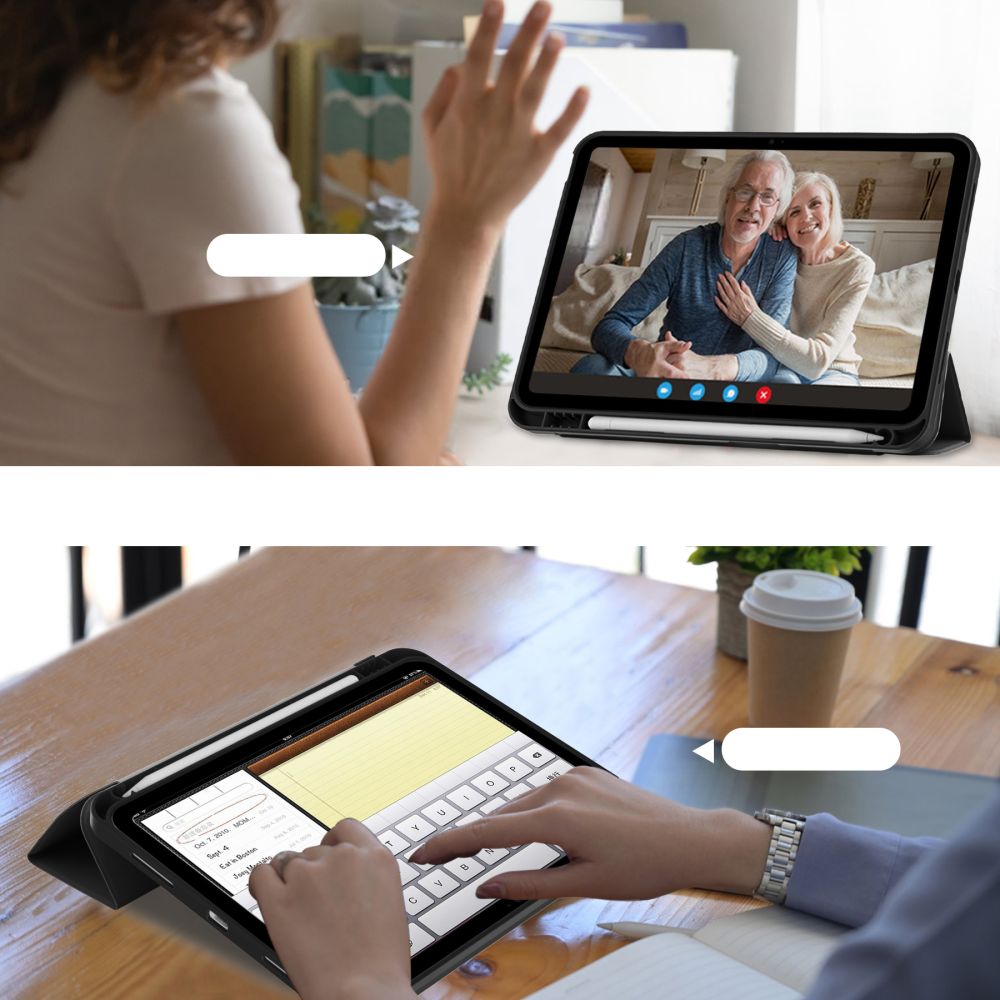 Tech-Protect SC Pen atverams vāciņš iPad 10.9\" (2022), melns
