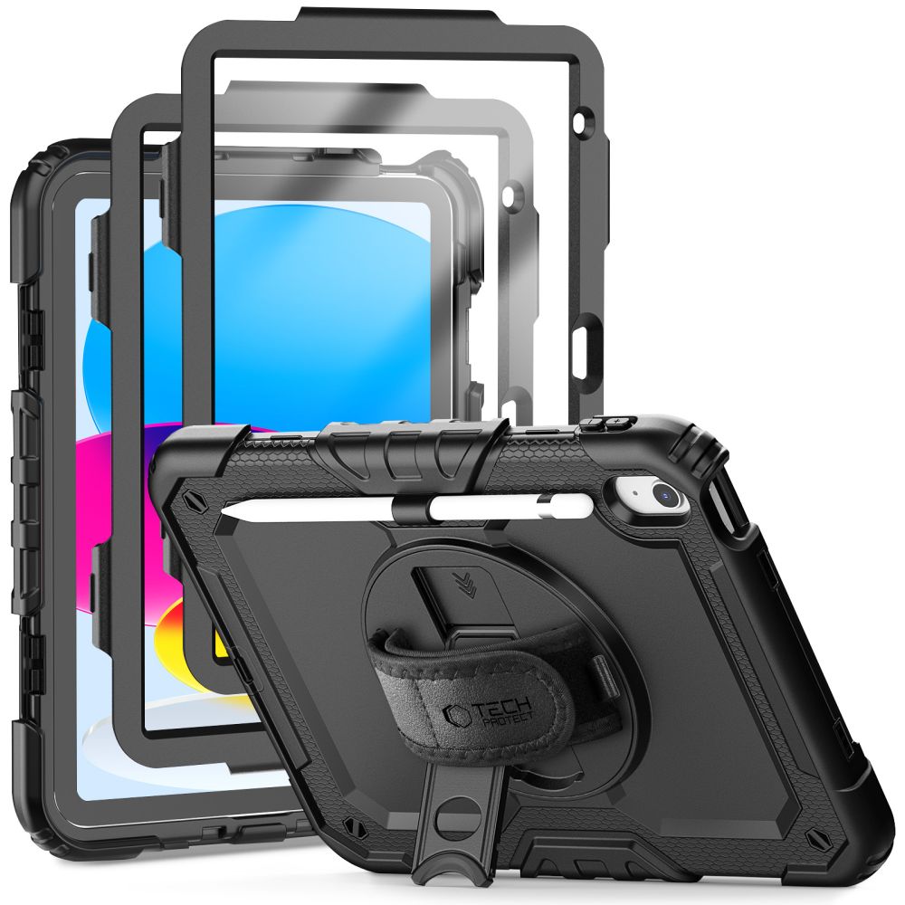 Tech-Protect Solid360 vāciņš iPad 10.9" 2022, melns