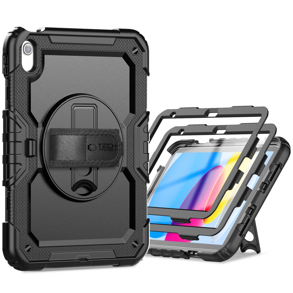Tech-Protect Solid360 vāciņš iPad 10.9\" 2022, melns