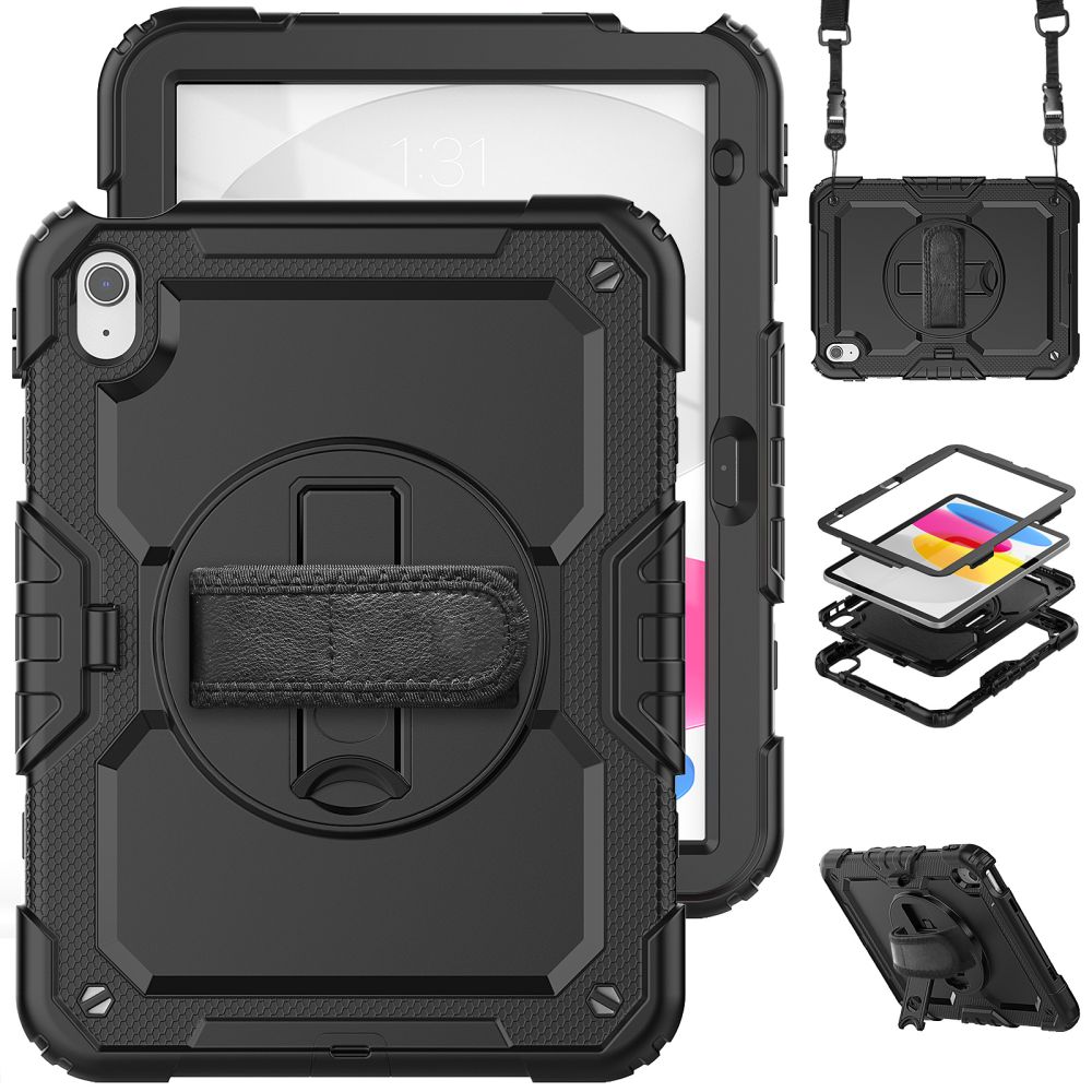 Tech-Protect Solid360 vāciņš iPad 10.9\" 2022, melns