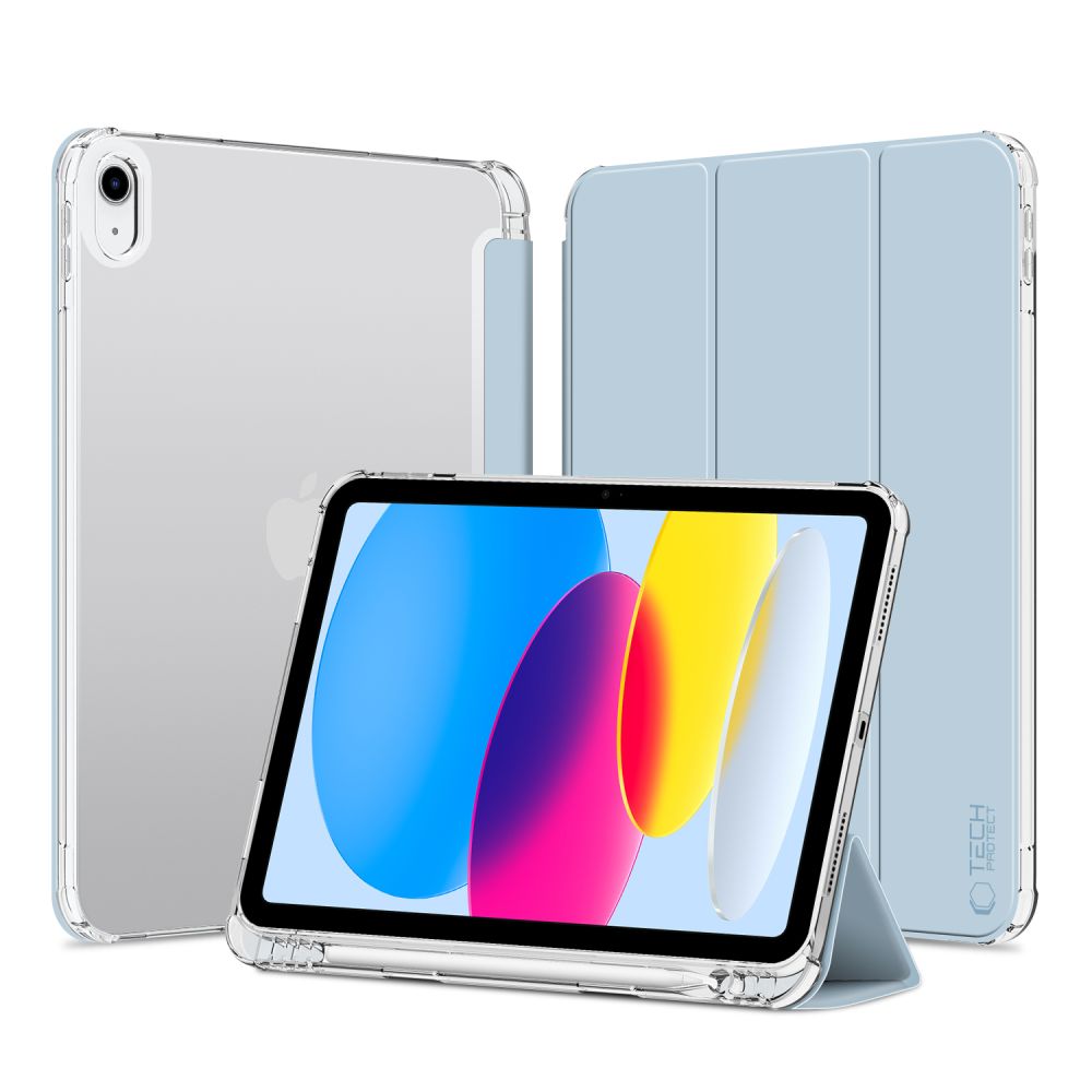 Tech-Protect iPad 10.9" 2022 vāciņš SC Pen Hybrid, gaiši zils