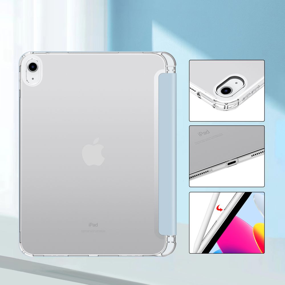 Tech-Protect iPad 10.9\" 2022 vāciņš SC Pen Hybrid, gaiši zils